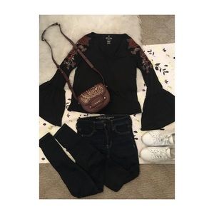 American Eagle Bell Sleeve Top